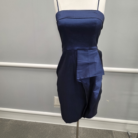 Calvin Klein Strapless Midnight Blue Dress - Picture 1 of 9